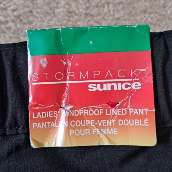 Sunice Stormpack Ladies Windproof Lined Pants Black Womens XL - Picture 15 of 16